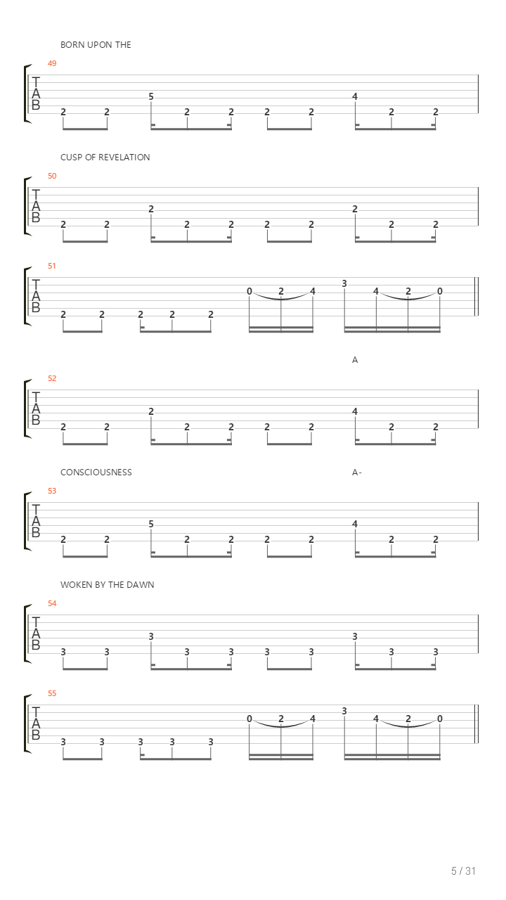 Compendium吉他谱