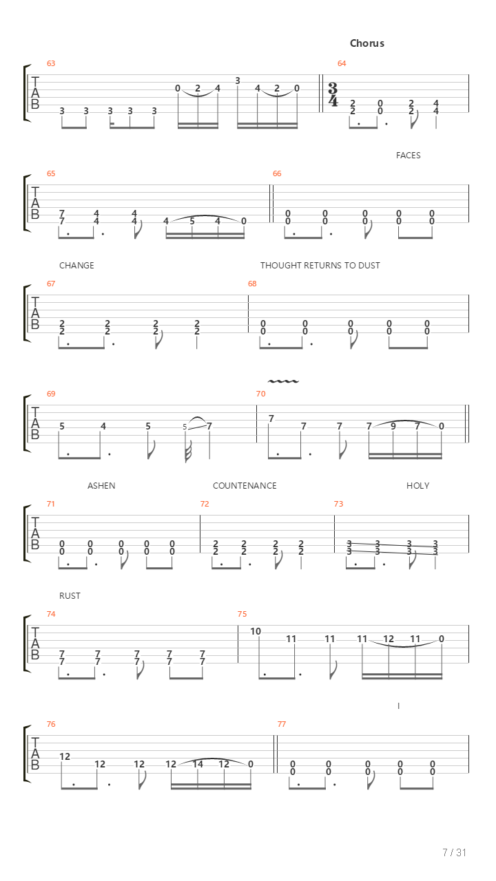 Compendium吉他谱