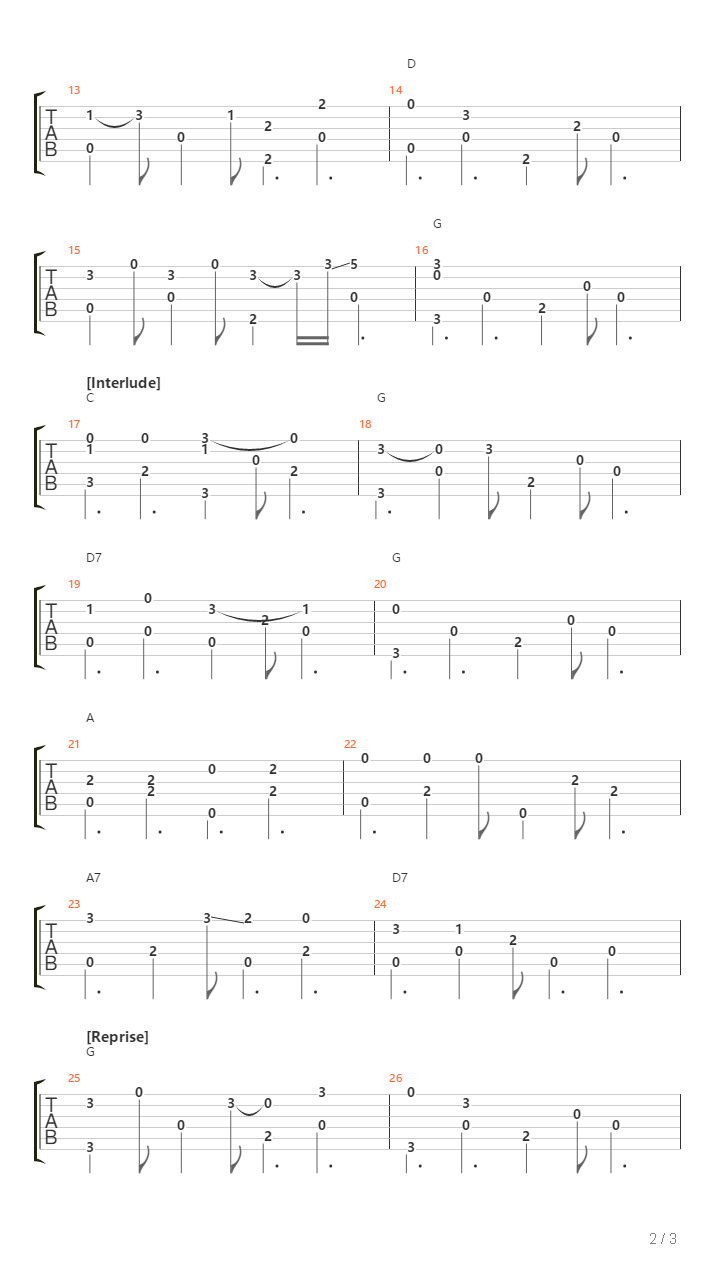 Rudolph The Red-Nosed Reindeer吉他谱