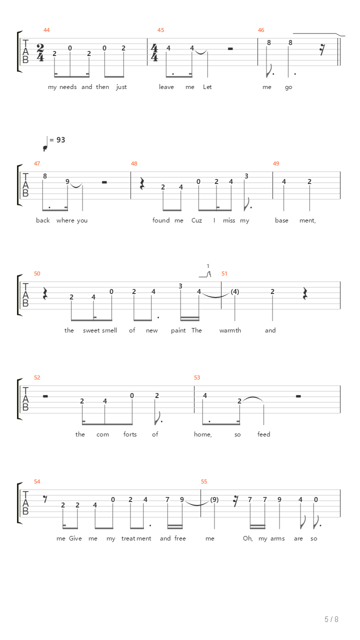 Feed Me吉他谱