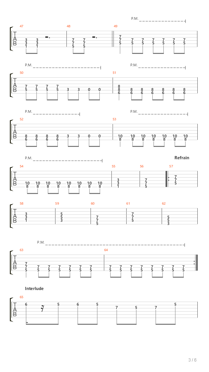 Rain吉他谱