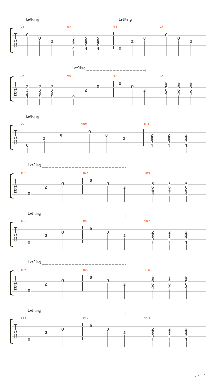 Seventh Gate Of A Seventh Sin吉他谱