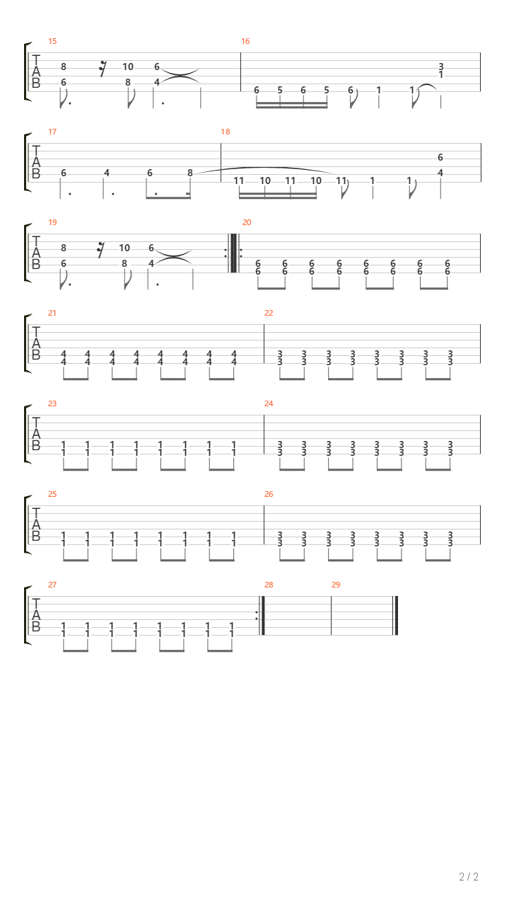The Rivers Mouth吉他谱