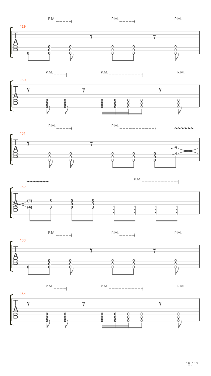 Scars Of The Past吉他谱