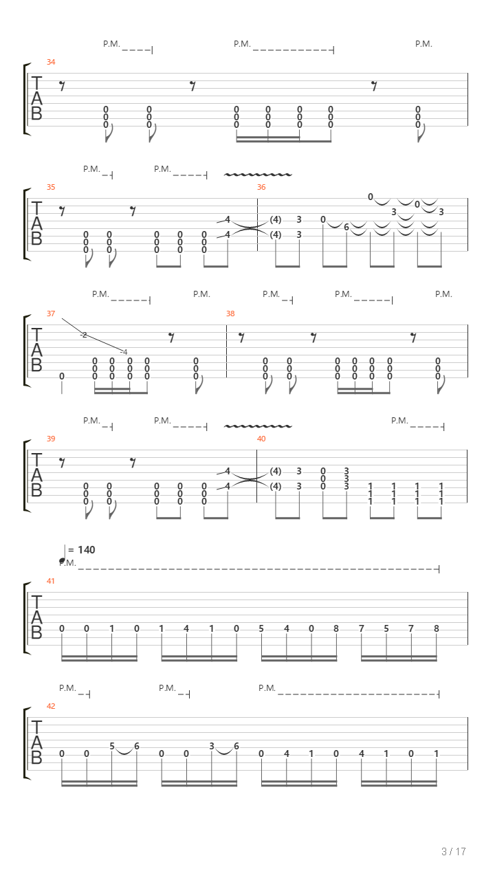 Scars Of The Past吉他谱