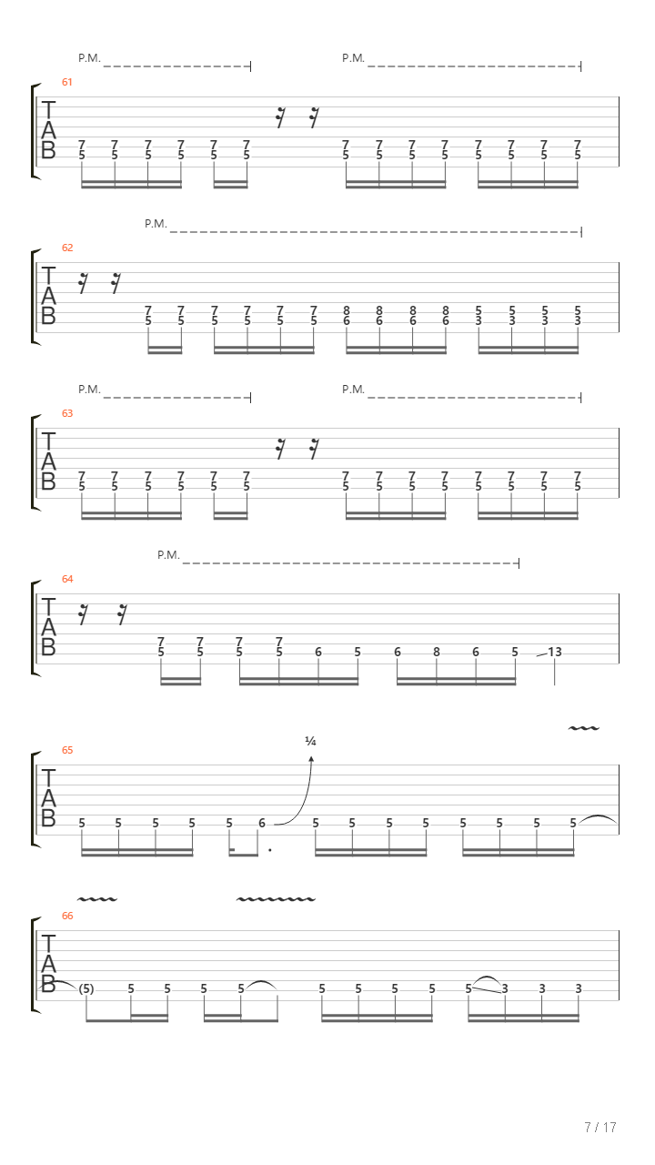 Scars Of The Past吉他谱