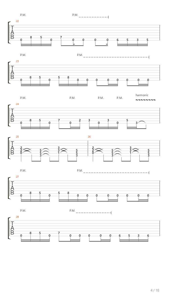 The Cosmic Algorithm吉他谱