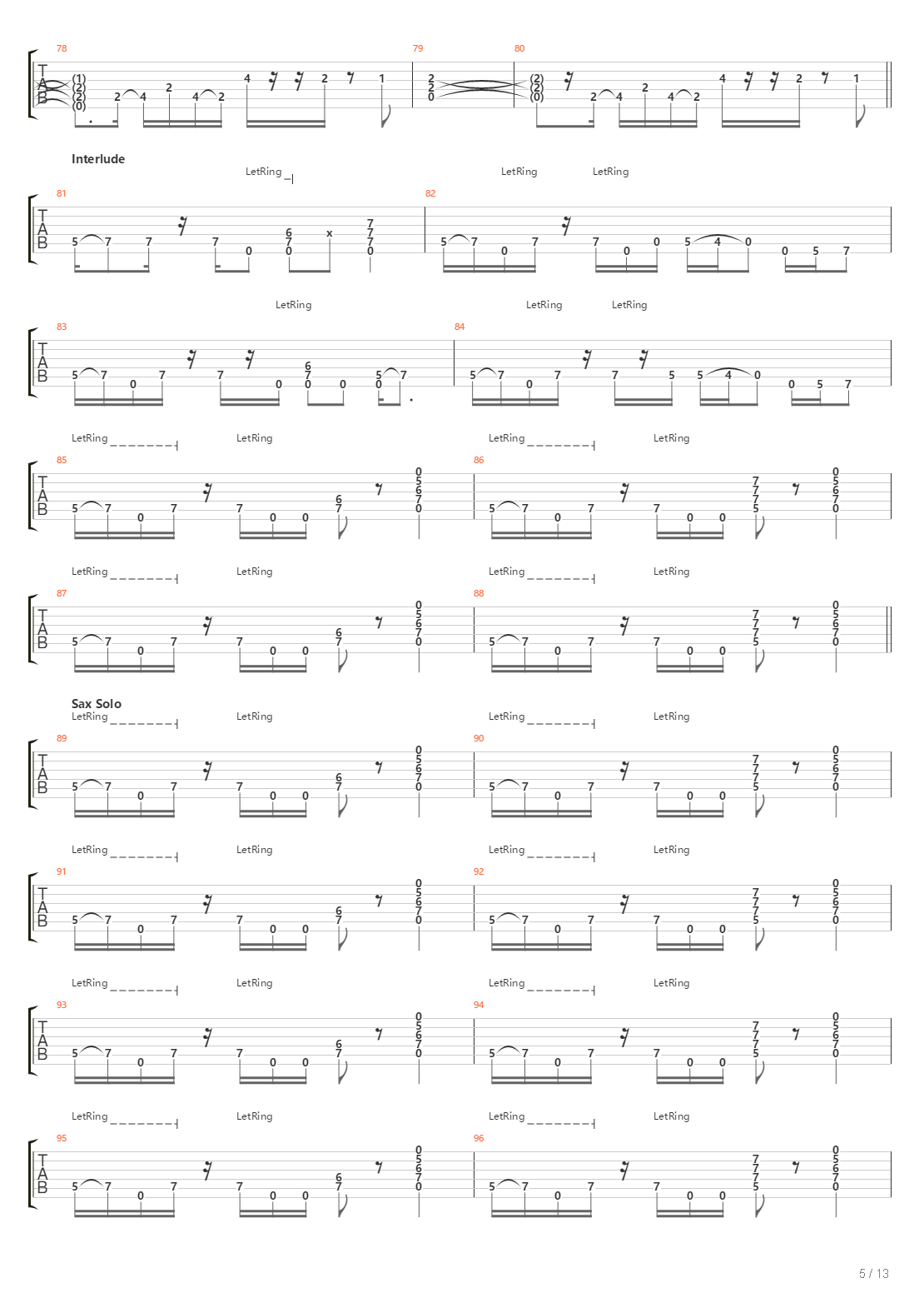 The Core吉他谱