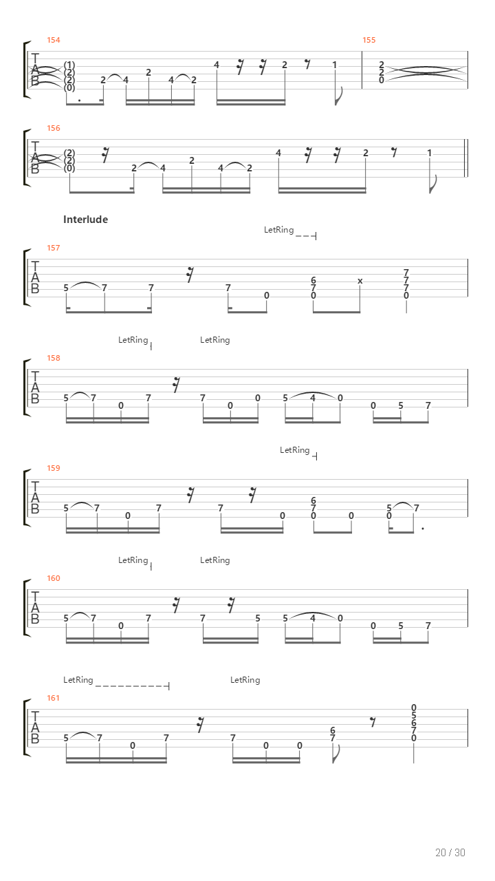 The Core吉他谱