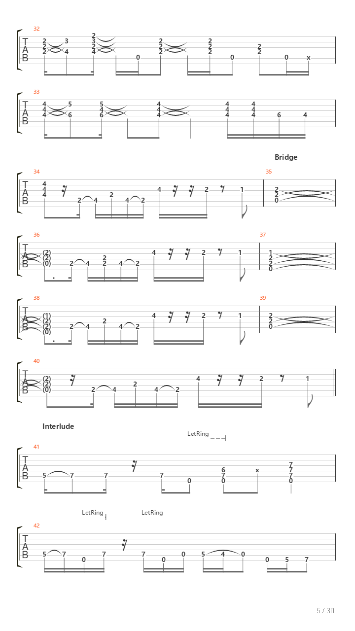 The Core吉他谱