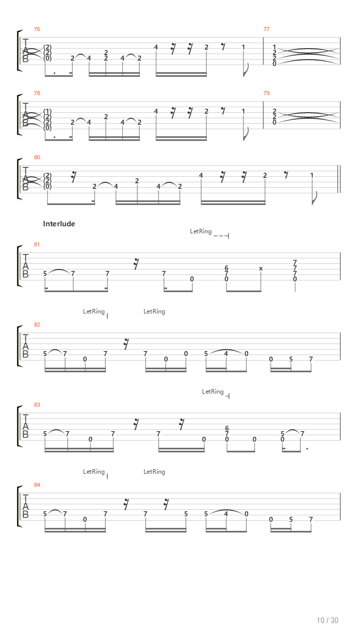 The Core吉他谱