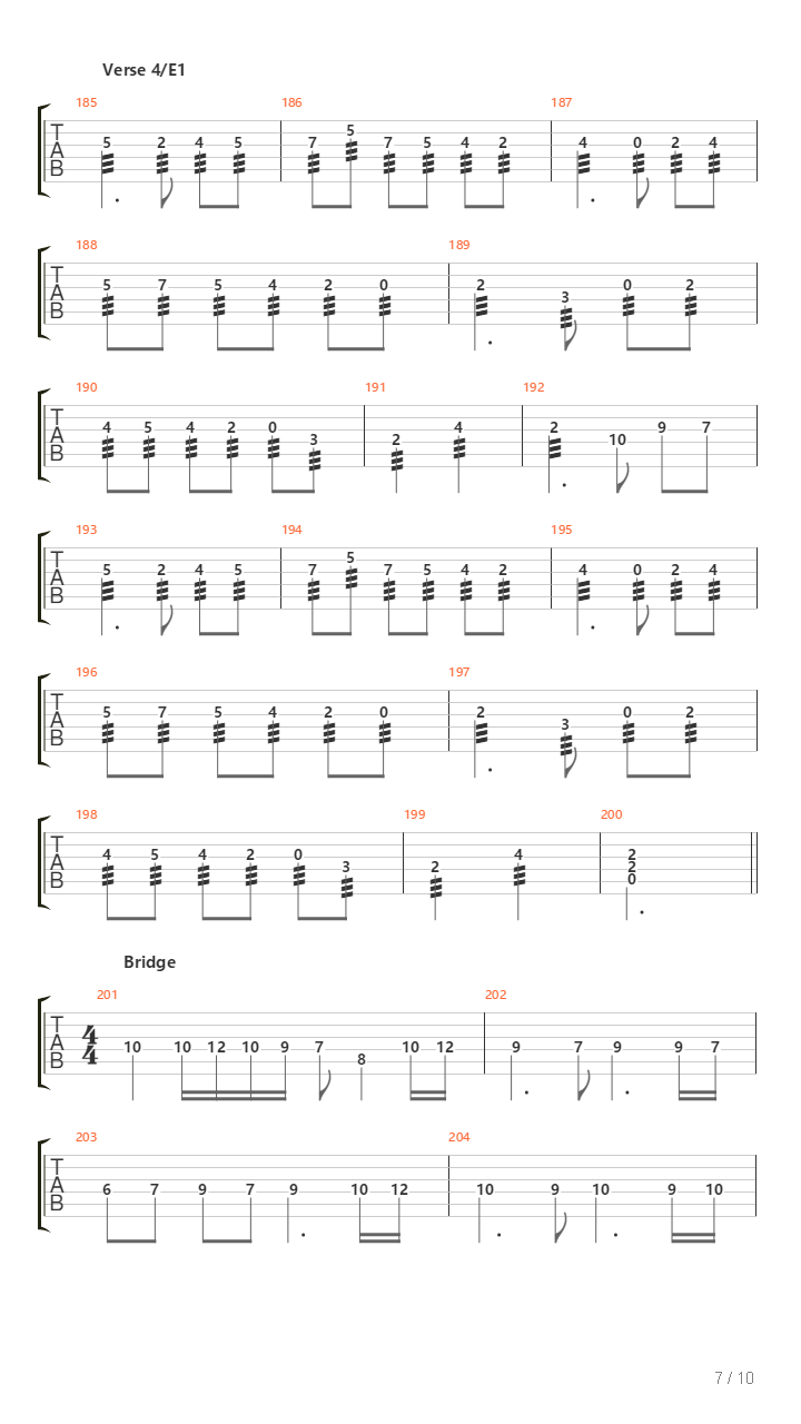 Chapter Iv吉他谱