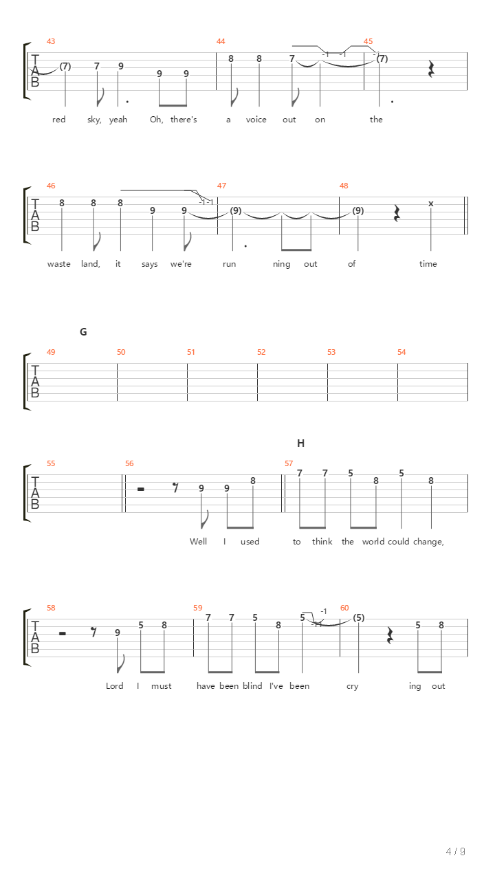 Seventh Sign吉他谱