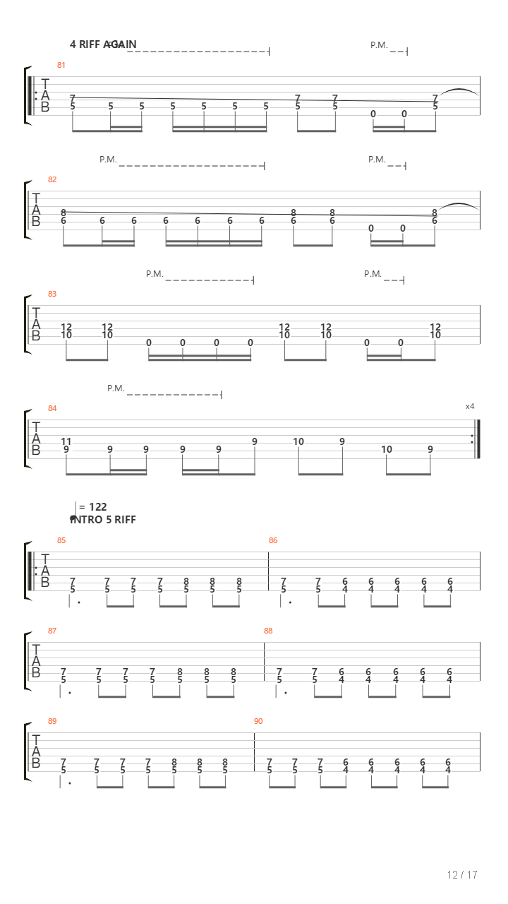 Army Of The Dead吉他谱