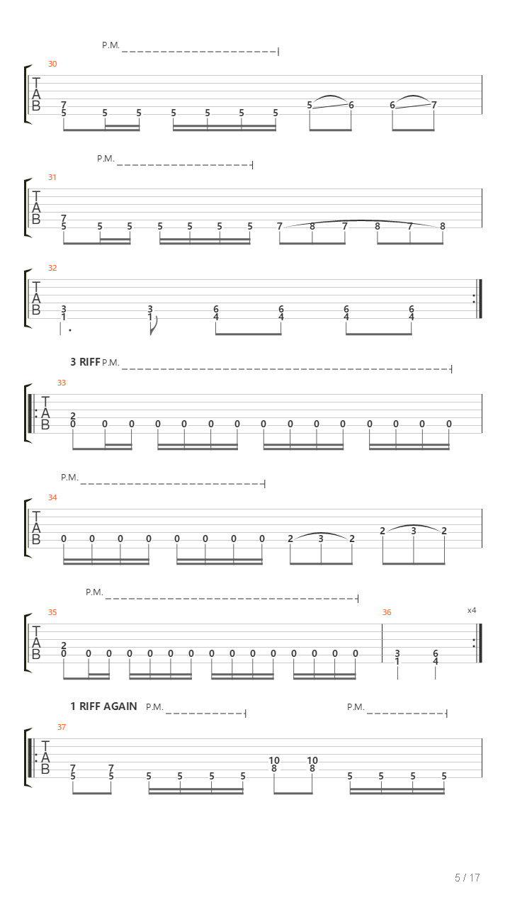 Army Of The Dead吉他谱