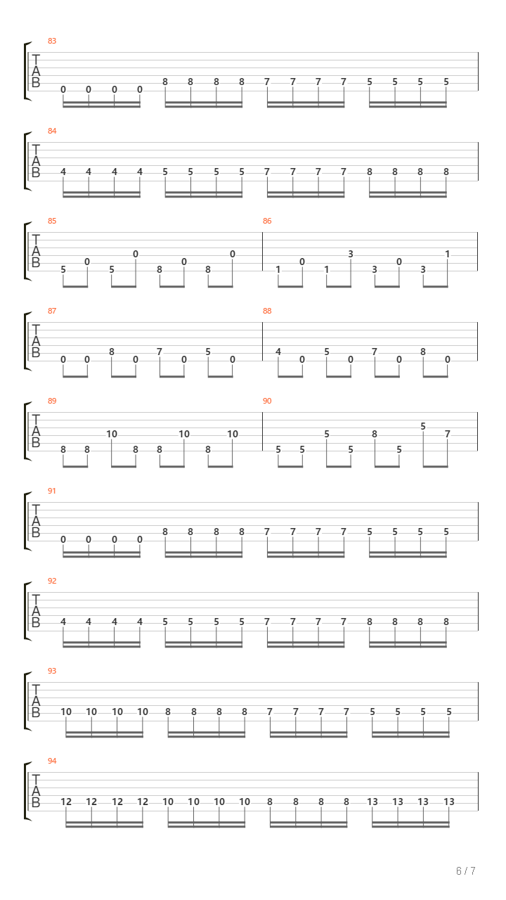 Revenge吉他谱