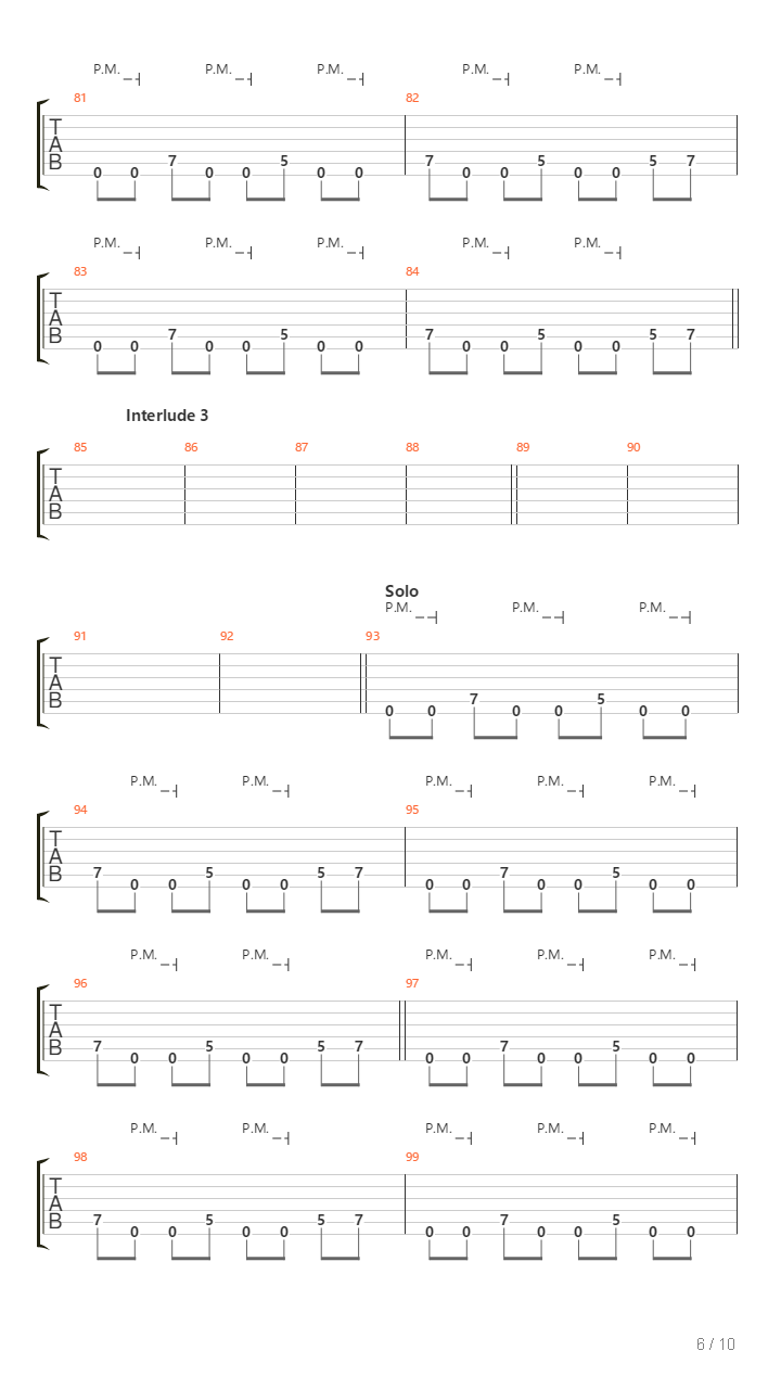 110吉他谱