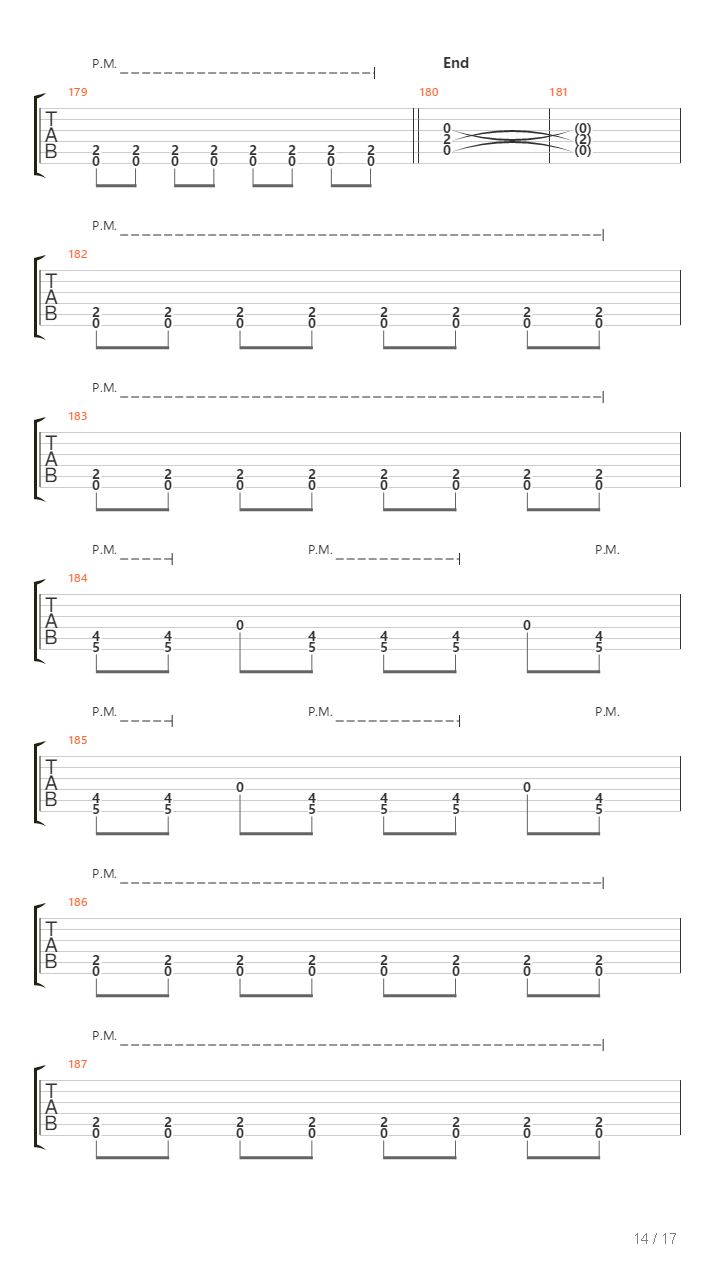 Cuarto Movimiento La Realidad吉他谱