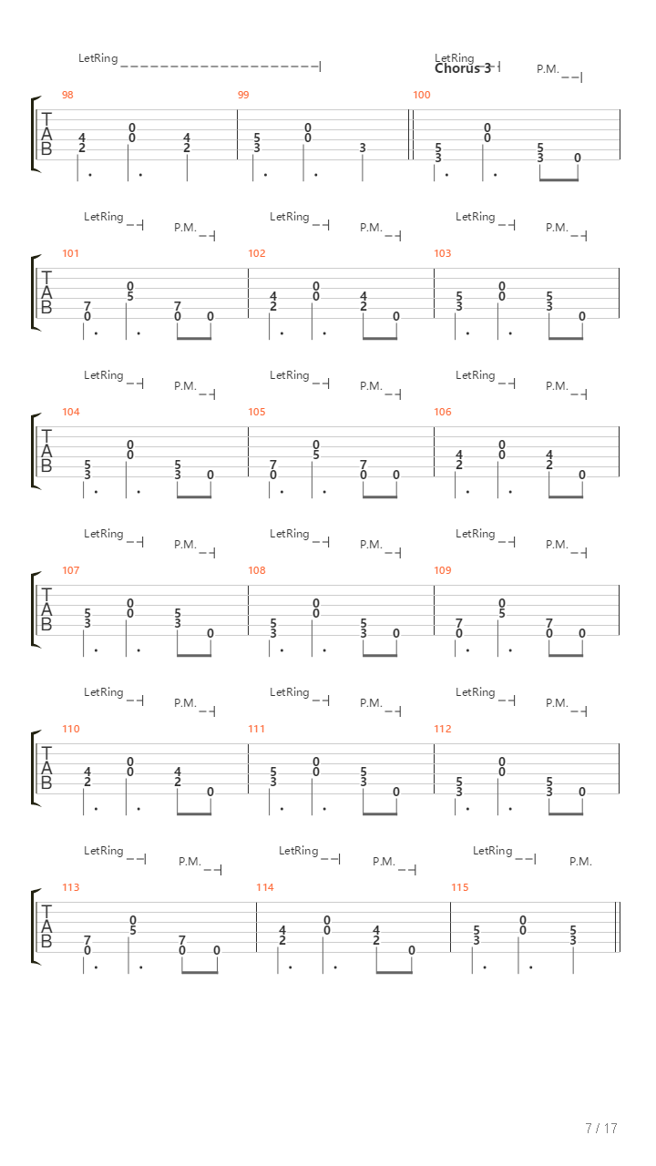 Cuarto Movimiento La Realidad吉他谱