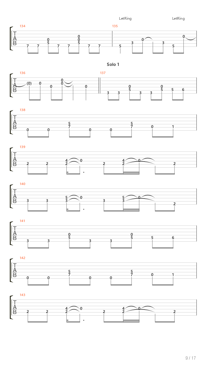 Cuarto Movimiento La Realidad吉他谱