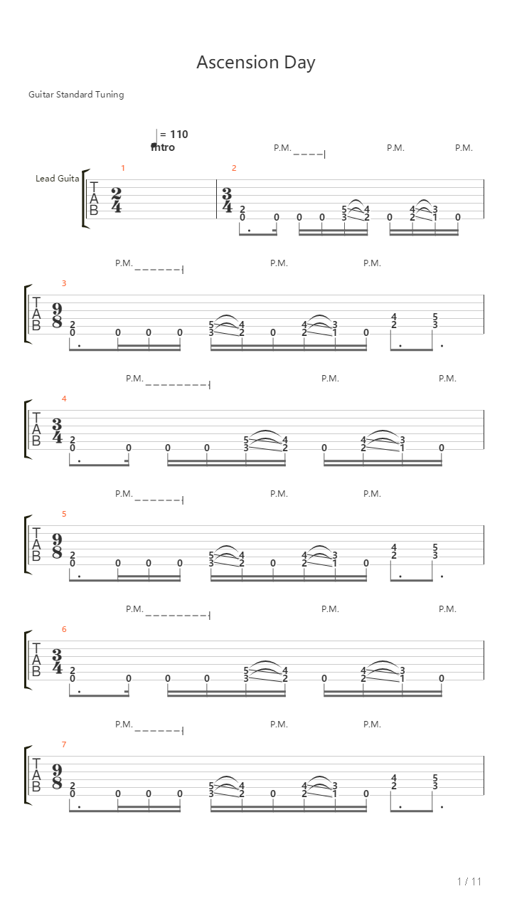 Ascension Day吉他谱