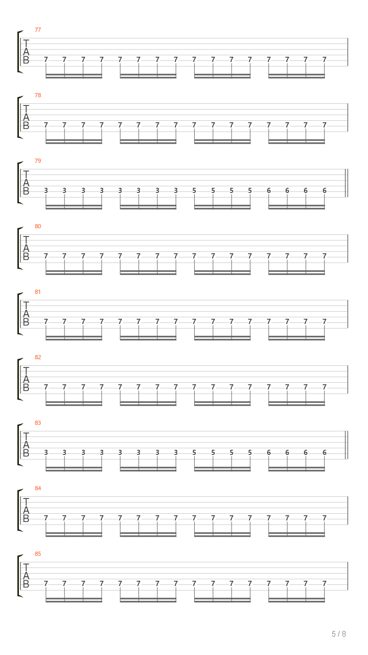 Ultima Thule吉他谱