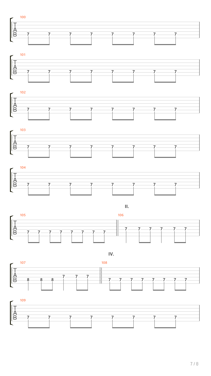 Ultima Thule吉他谱