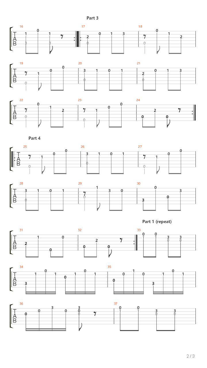 Opus 241 No 2 - Andante In C吉他谱