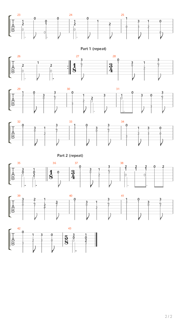 Opus 241 No 3 - Andante In C吉他谱