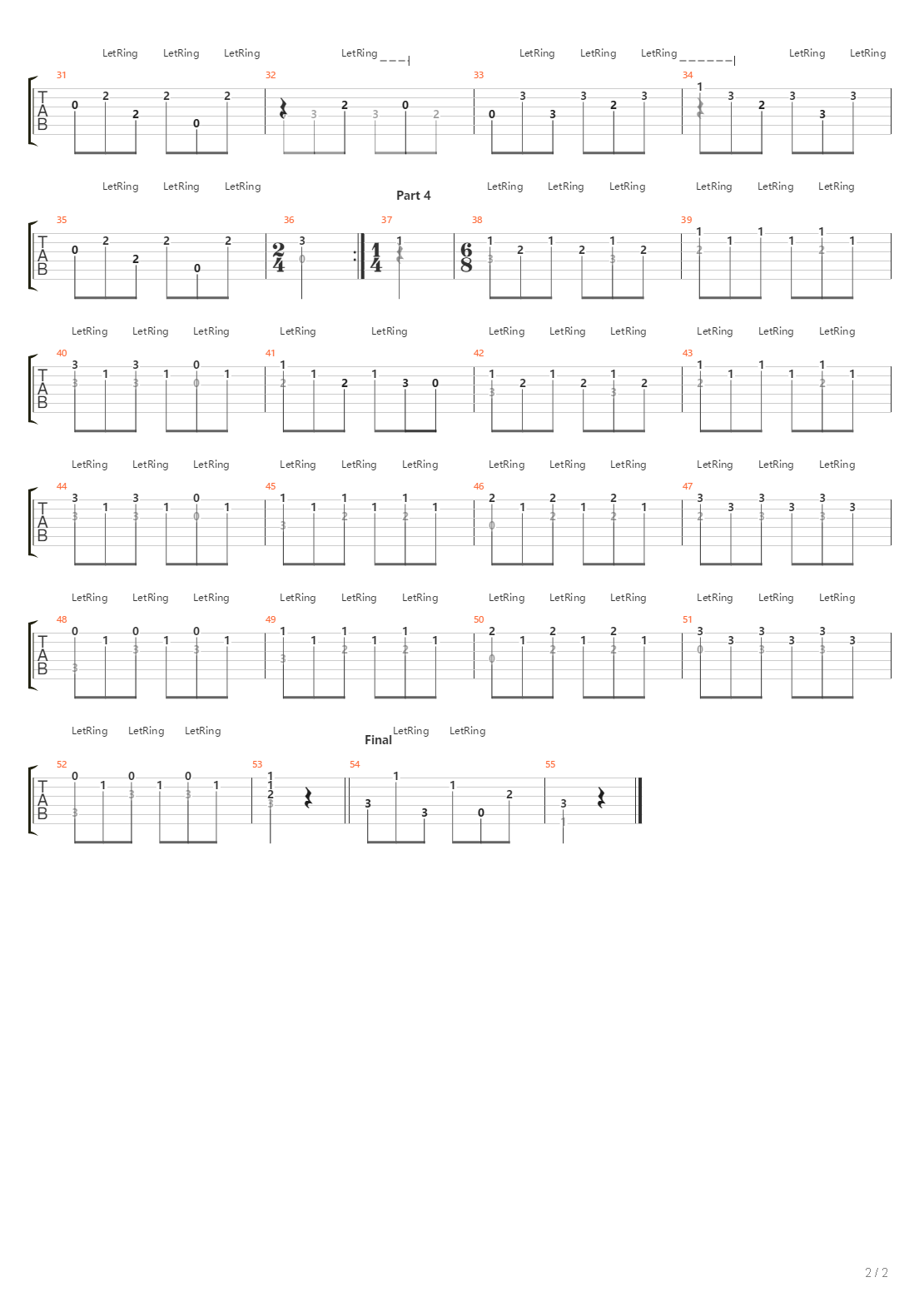 Opus 241 No 32 - Waltz In F吉他谱