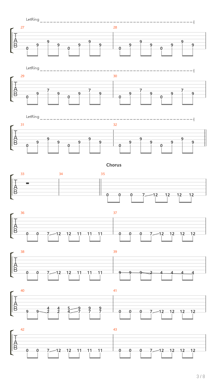 We Left Tracks Of Fire吉他谱
