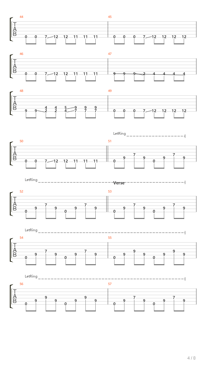 We Left Tracks Of Fire吉他谱