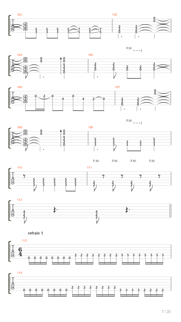 Mach Dich Frei吉他谱