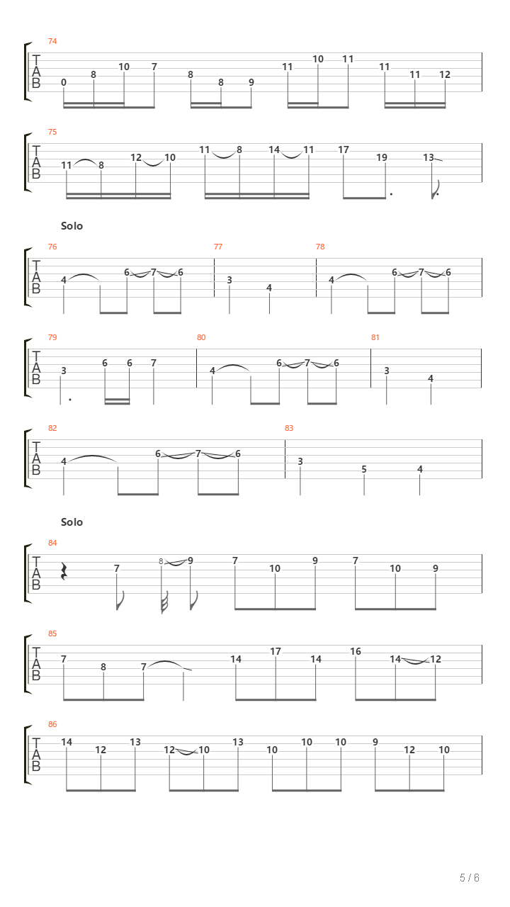 Prelude En Sol Diese Mineur吉他谱