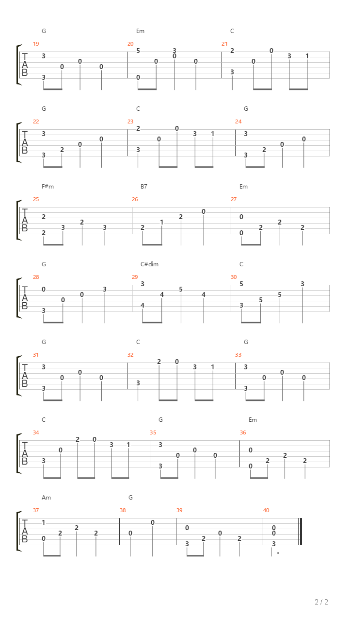 Moon River吉他谱