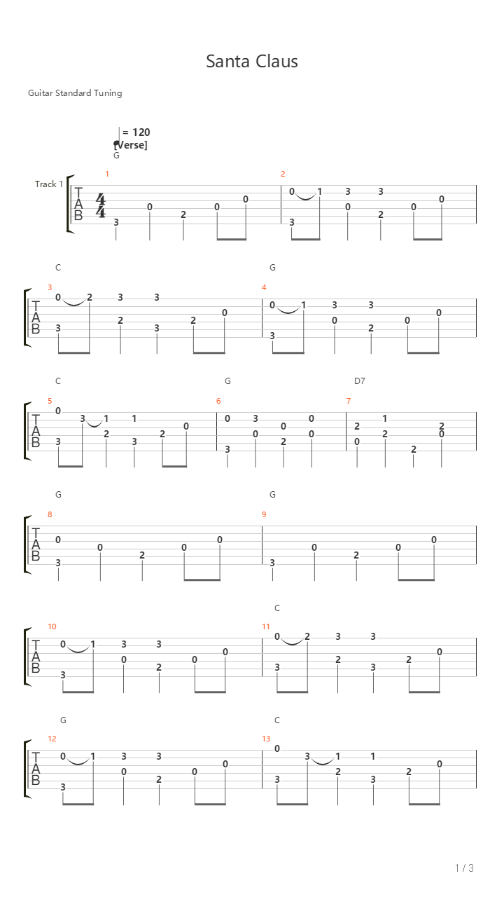 Santa Claus Is Coming To Town吉他谱