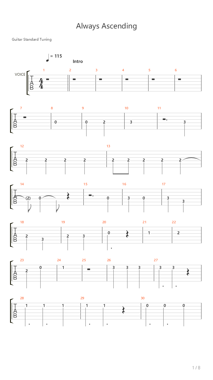 Always Ascending吉他谱