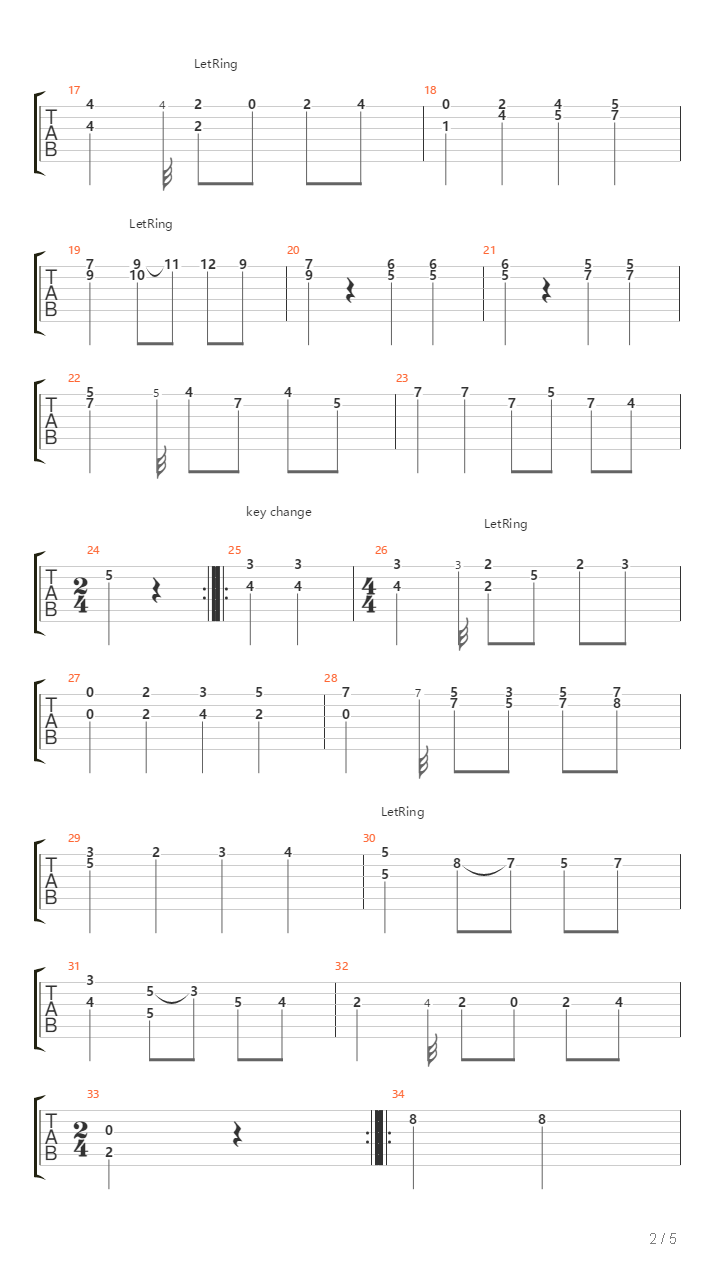 Romanze吉他谱