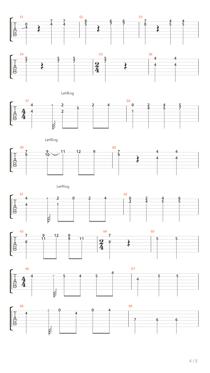 Romanze吉他谱