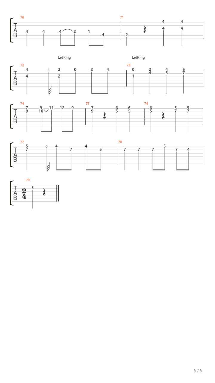 Romanze吉他谱