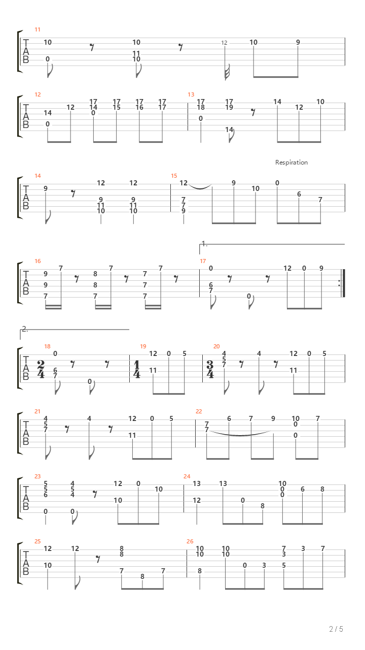 Scherzo吉他谱