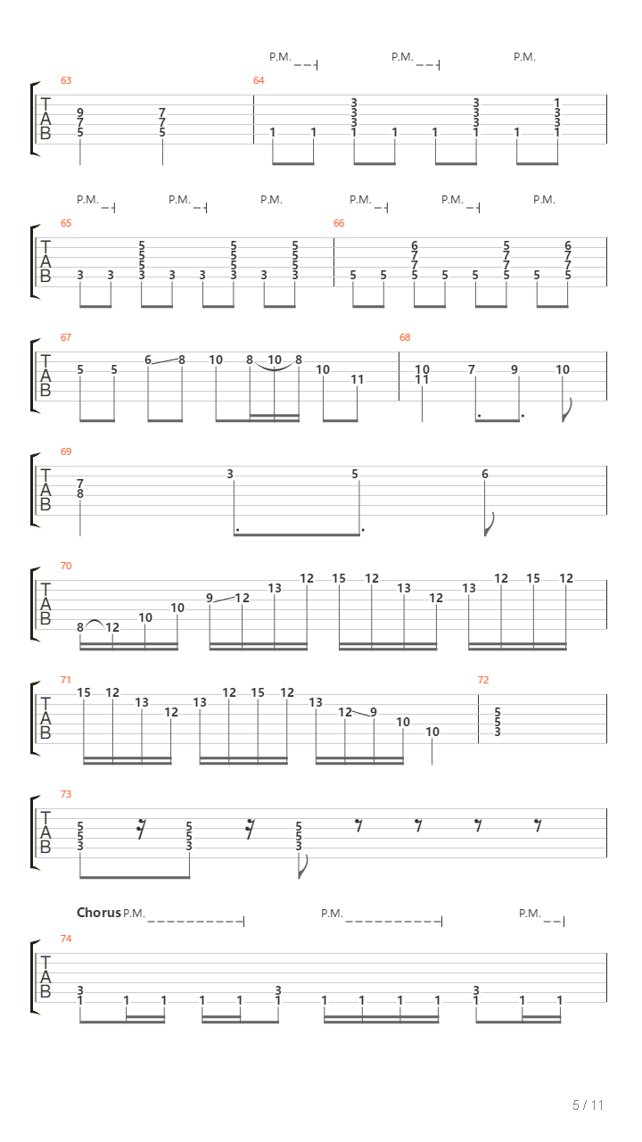 Final Phase吉他谱