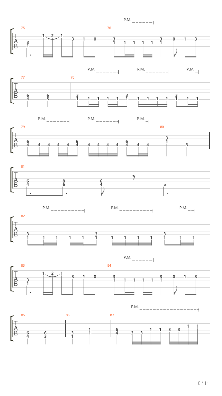 Final Phase吉他谱