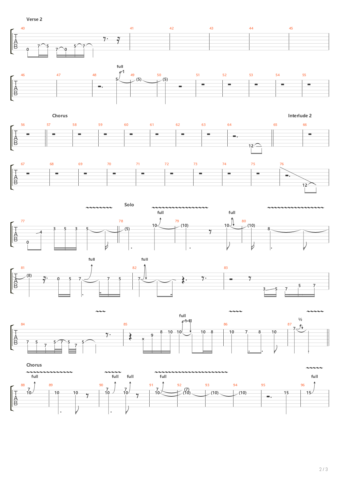 Calling All Stations吉他谱