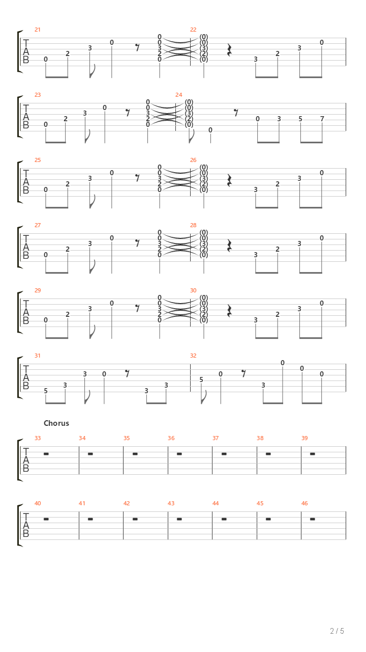 Legs吉他谱