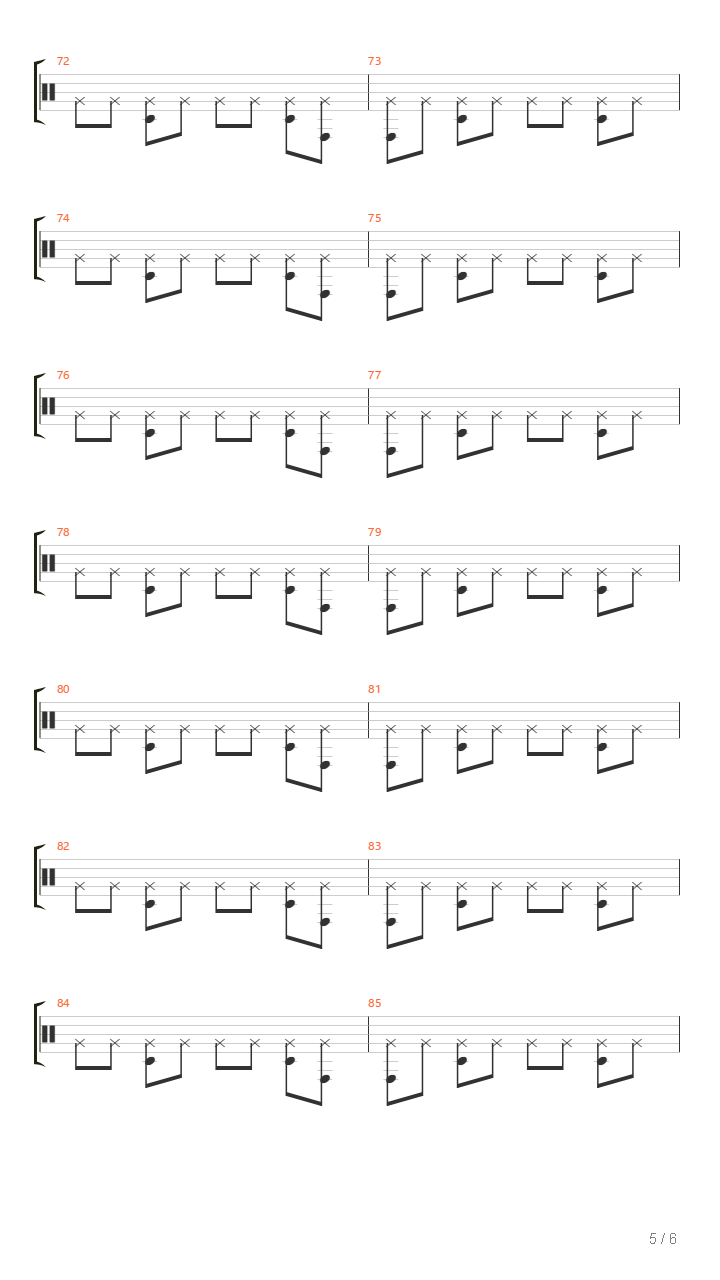 900 Am吉他谱
