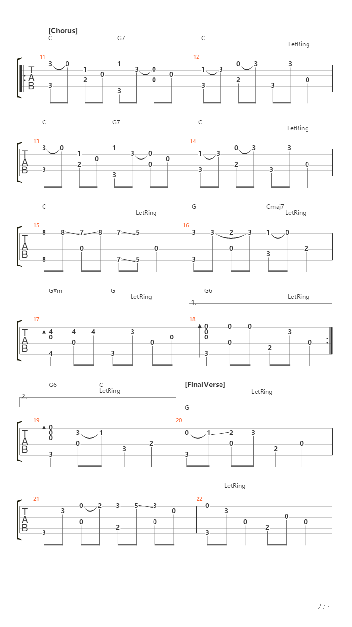 Chattanooga Choo Choo吉他谱