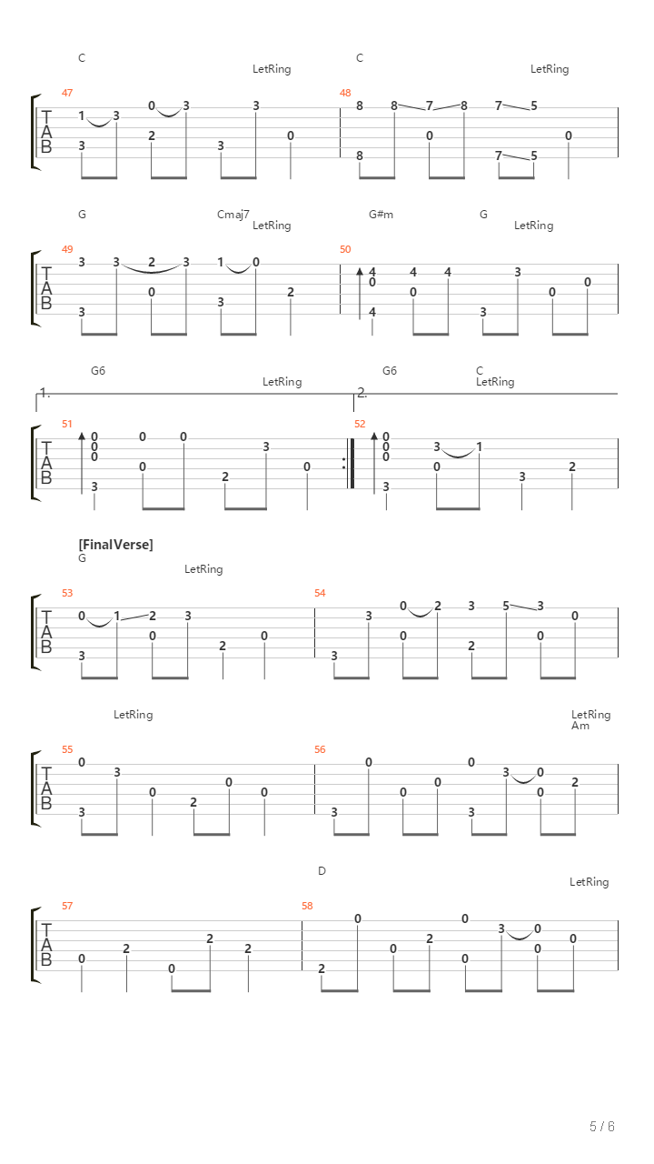 Chattanooga Choo Choo吉他谱