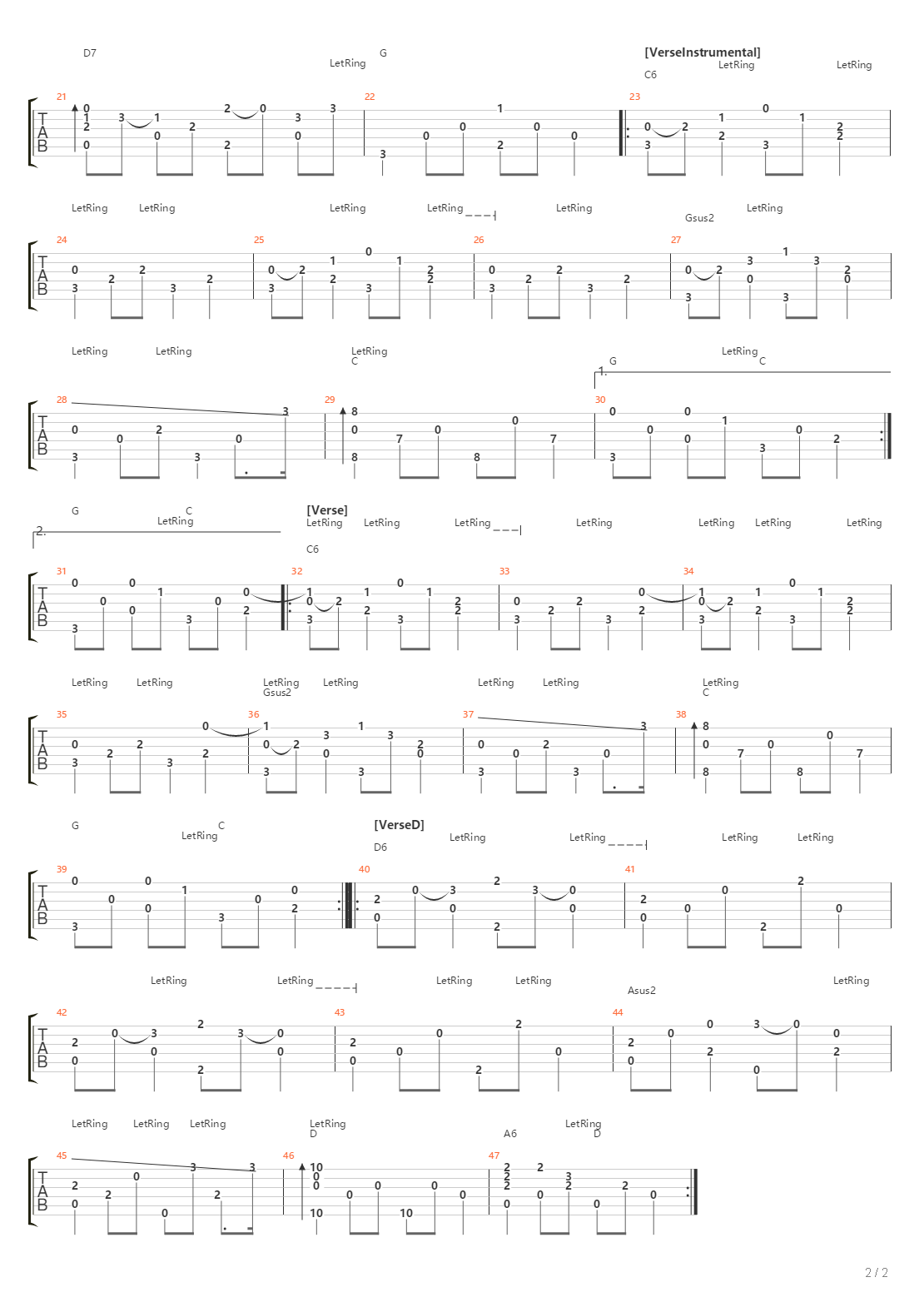 Pennsylvania 6-5000吉他谱