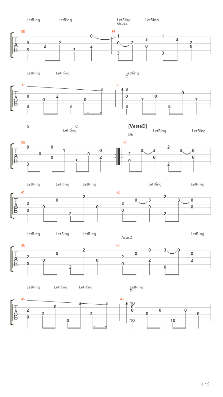 Pennsylvania 6-5000吉他谱